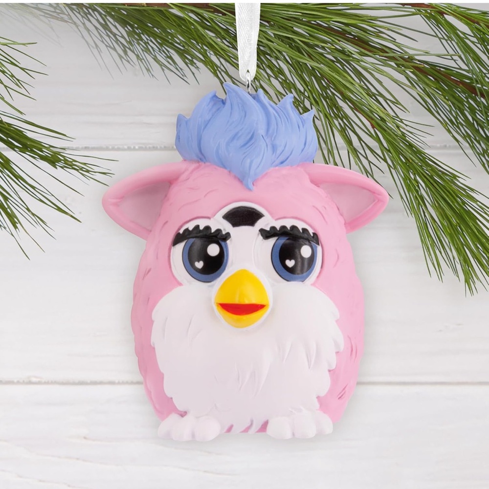 🎄 2 for $20🎄 Hallmark Furby Pink and White Ornament